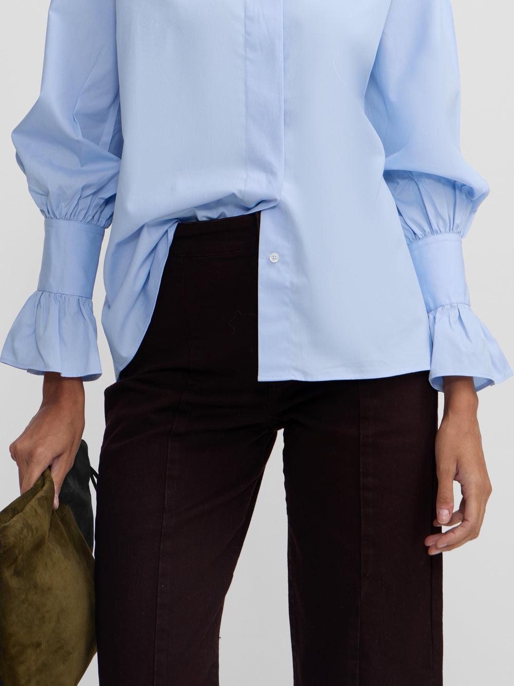 Calças culotte marinheiro castanho escuro