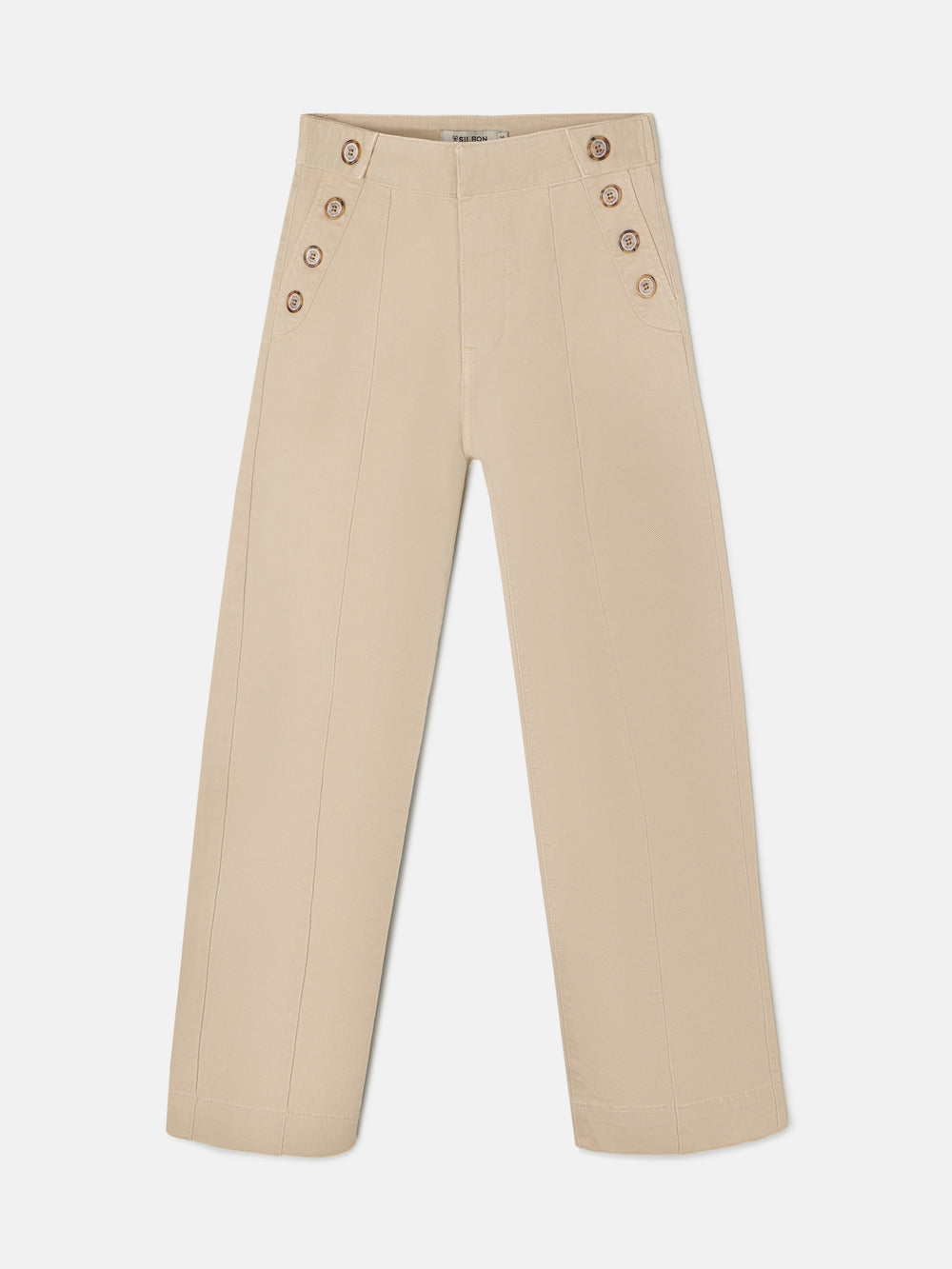 Pantalon culotte marinero beige