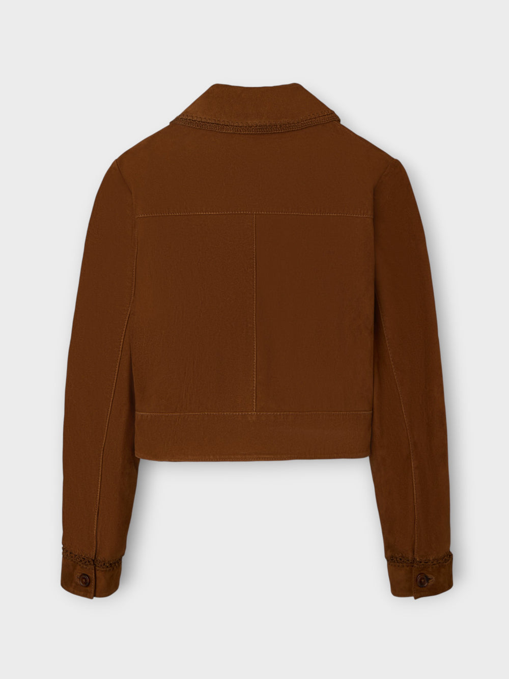 Chaqueta piel ante marron