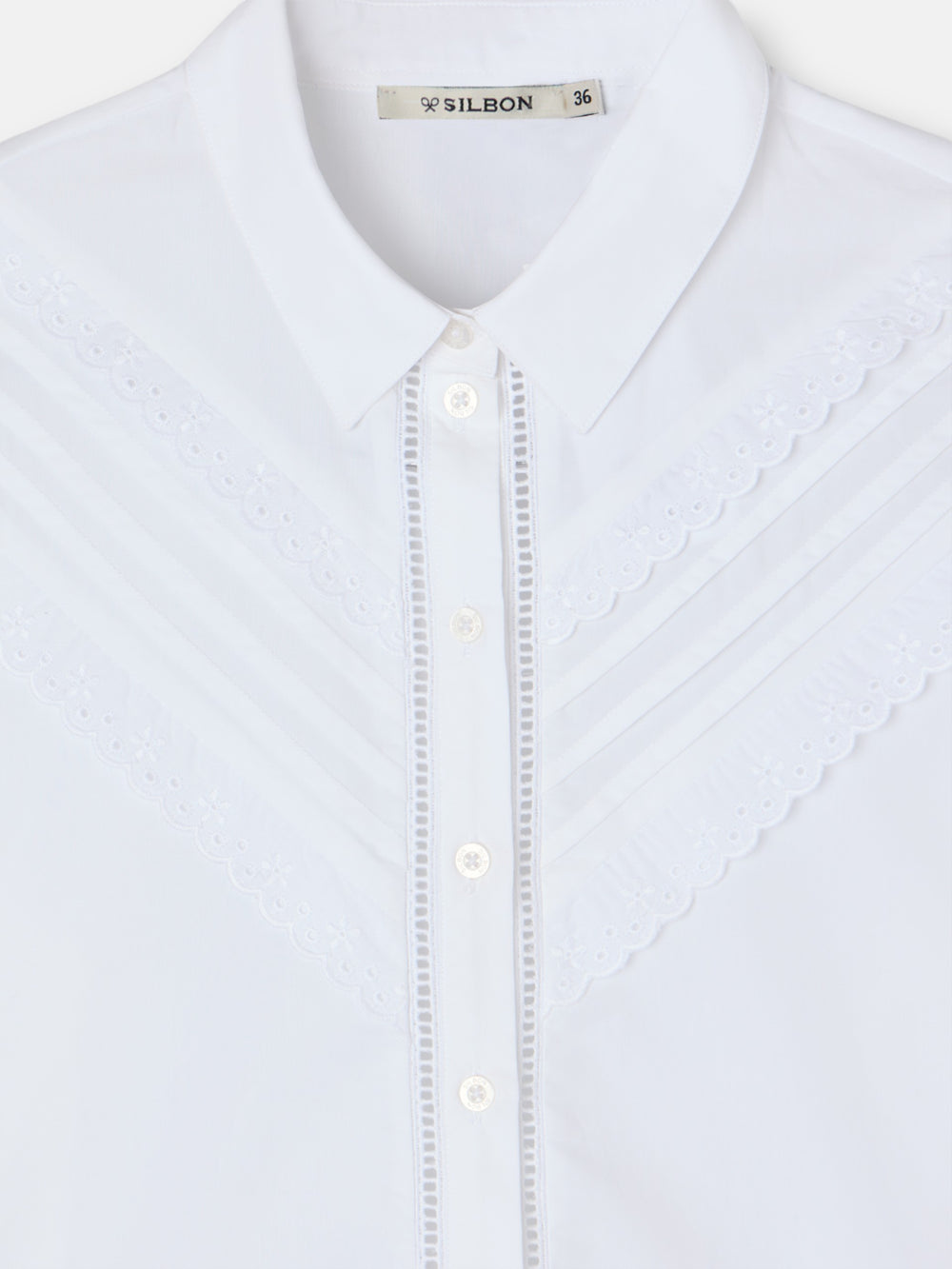 Camisa jaretas blanca
