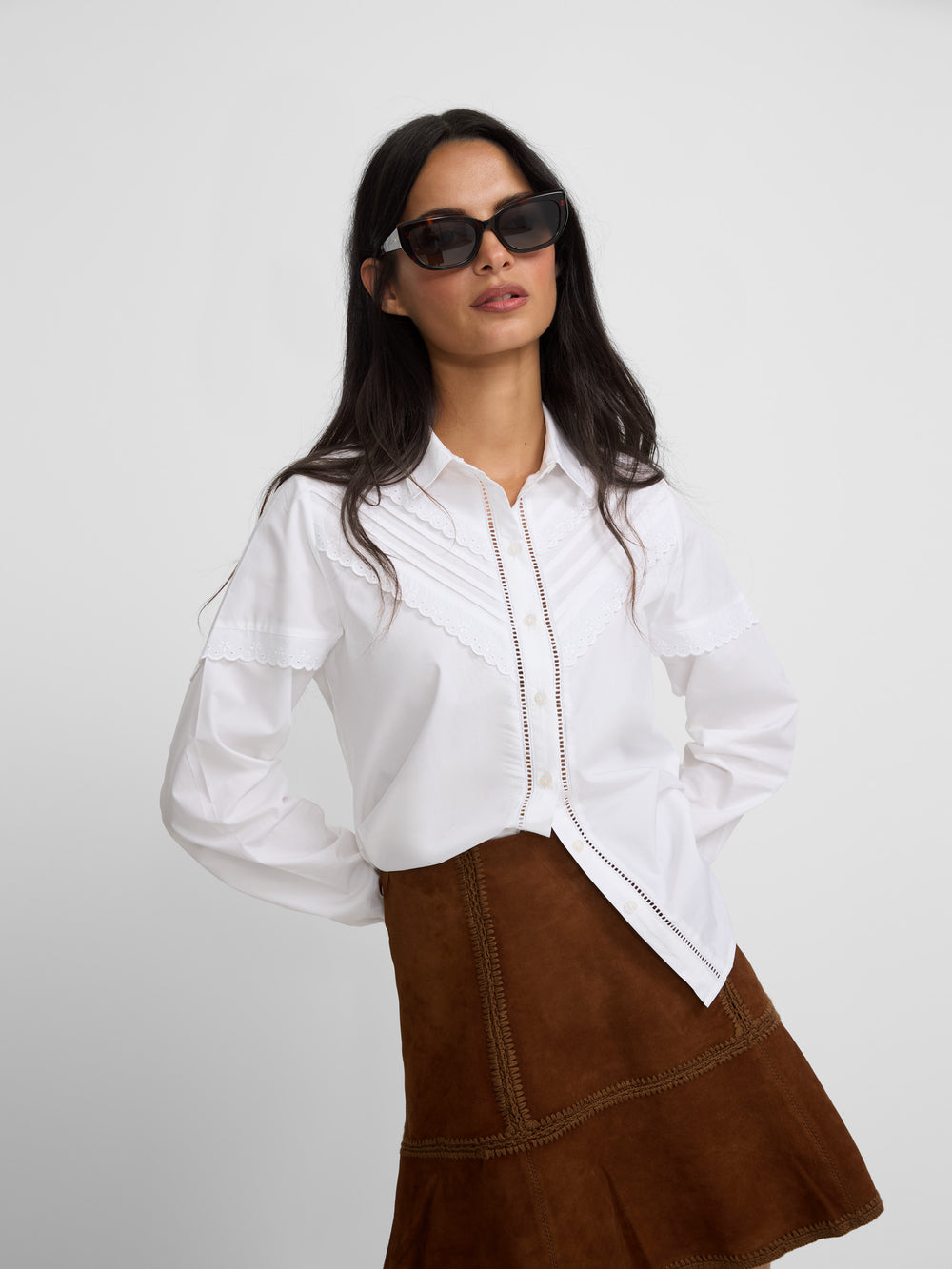 Camisa jaretas blanca