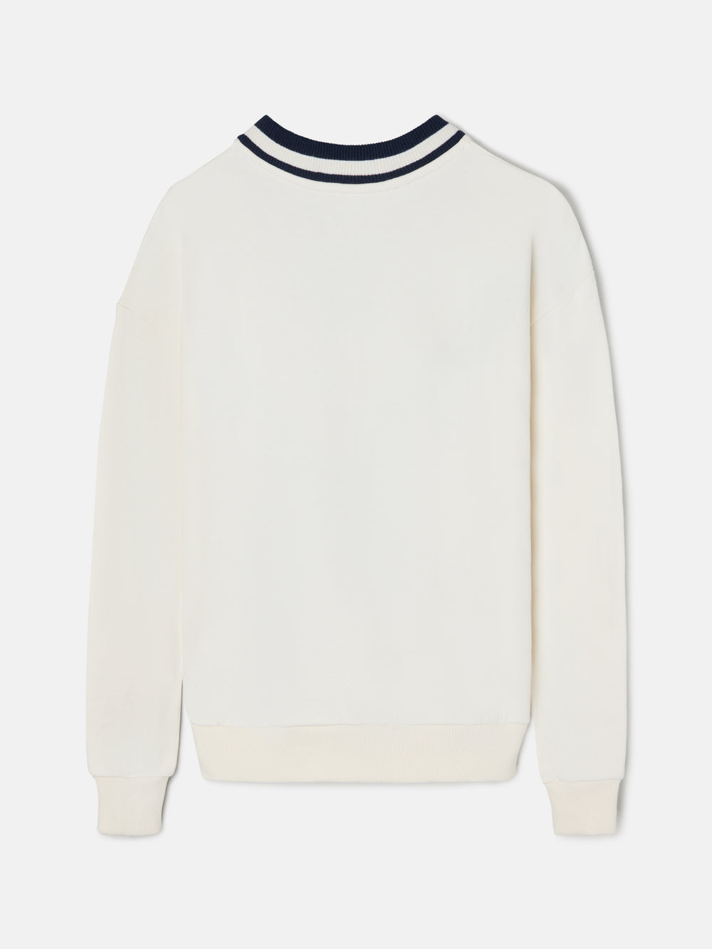 Sweatshirt femme écusson crue
