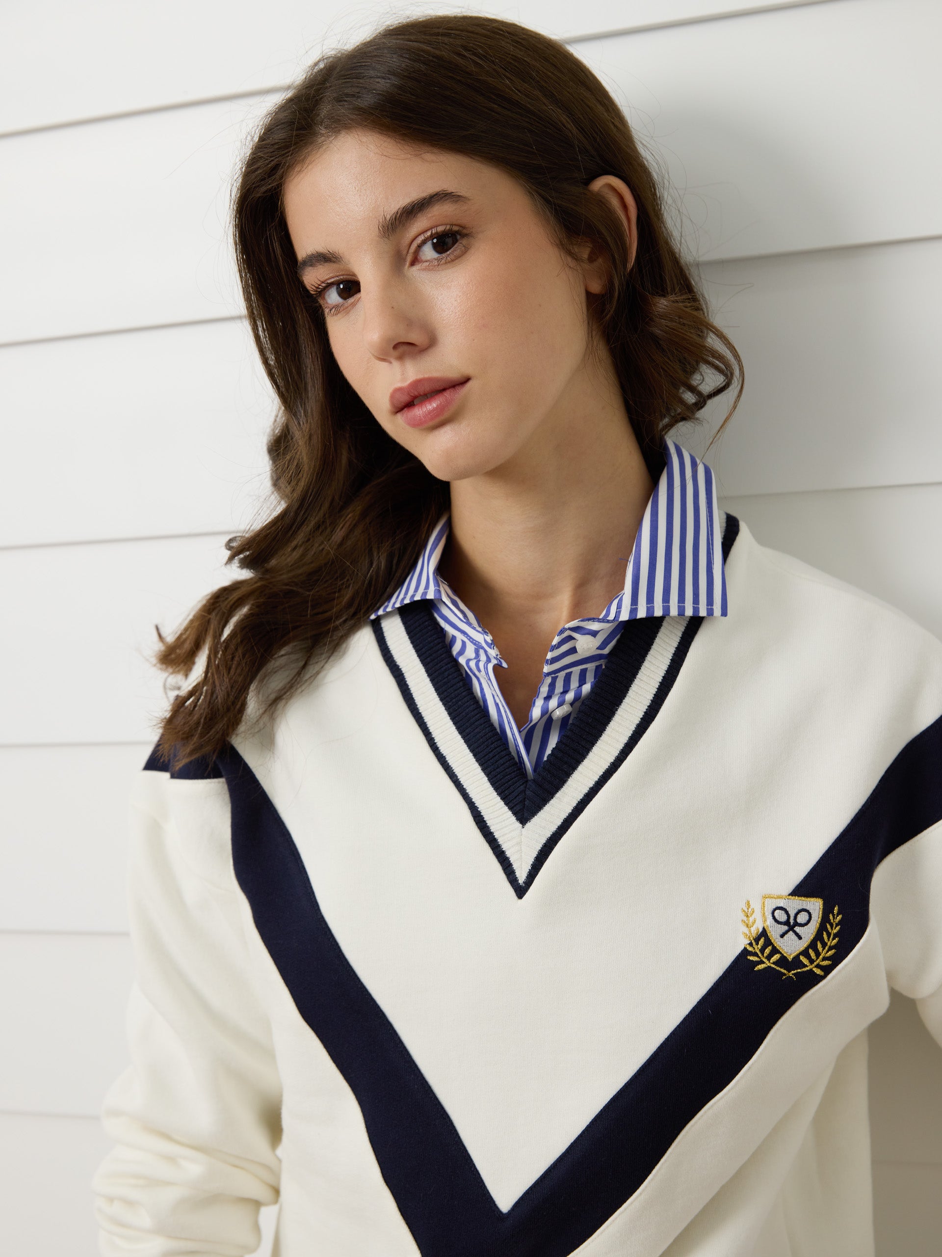 Sudadera woman escudo cruda