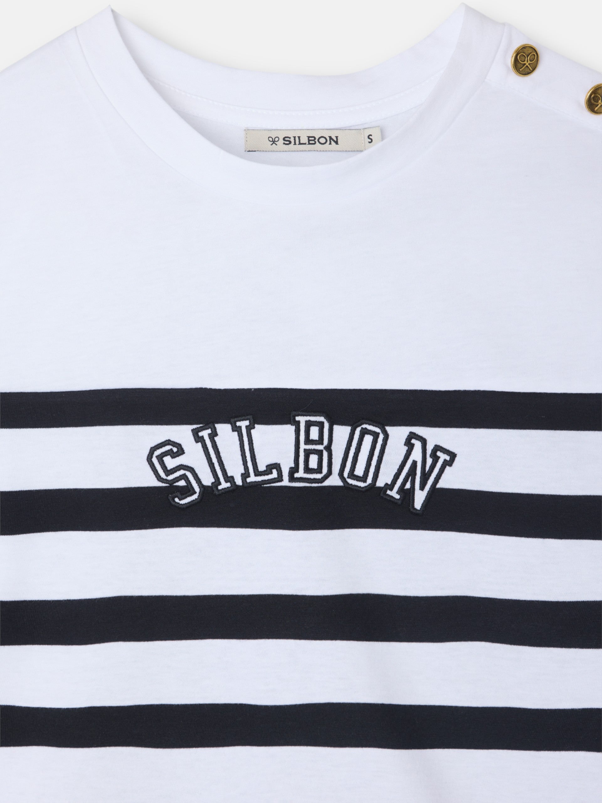 Camisola mulher riscas preta e branca