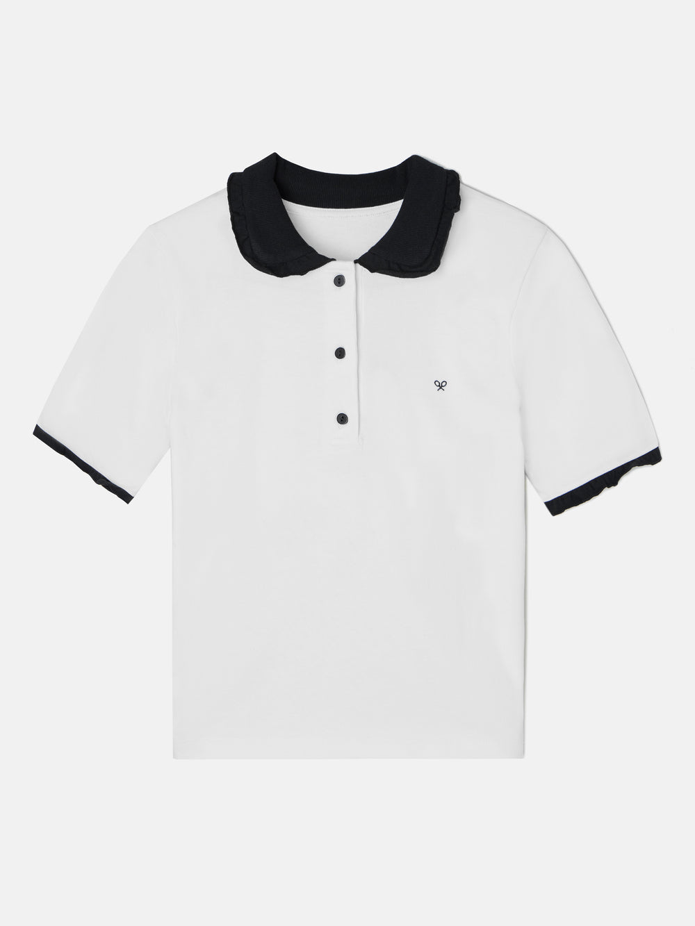 Polo woman blanco y negro