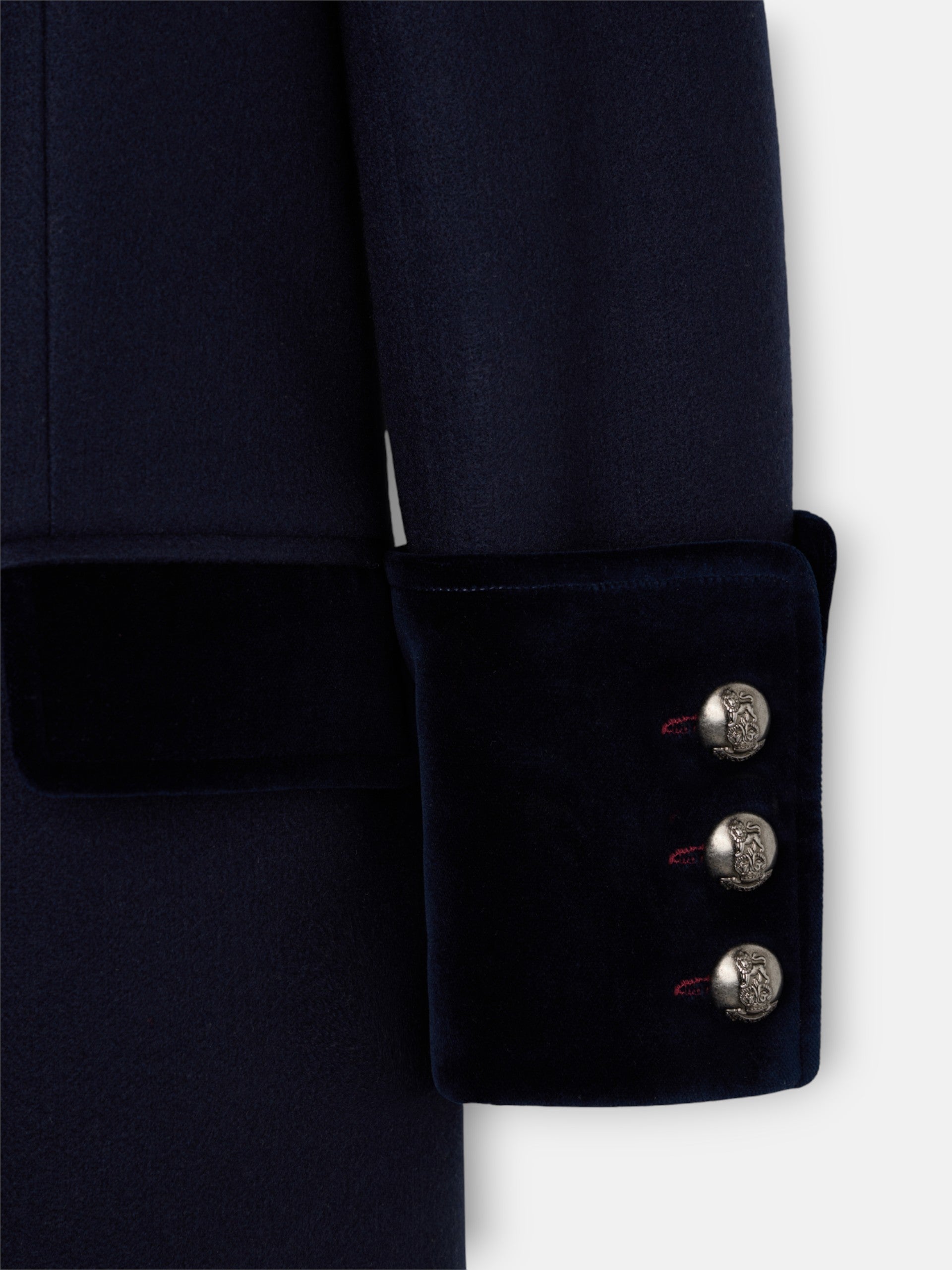 Long navy blue sailor coat