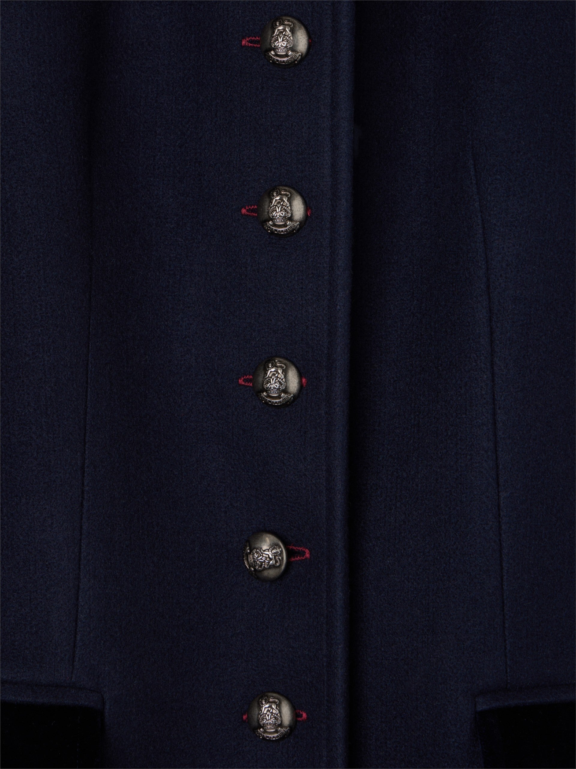 Long navy blue sailor coat