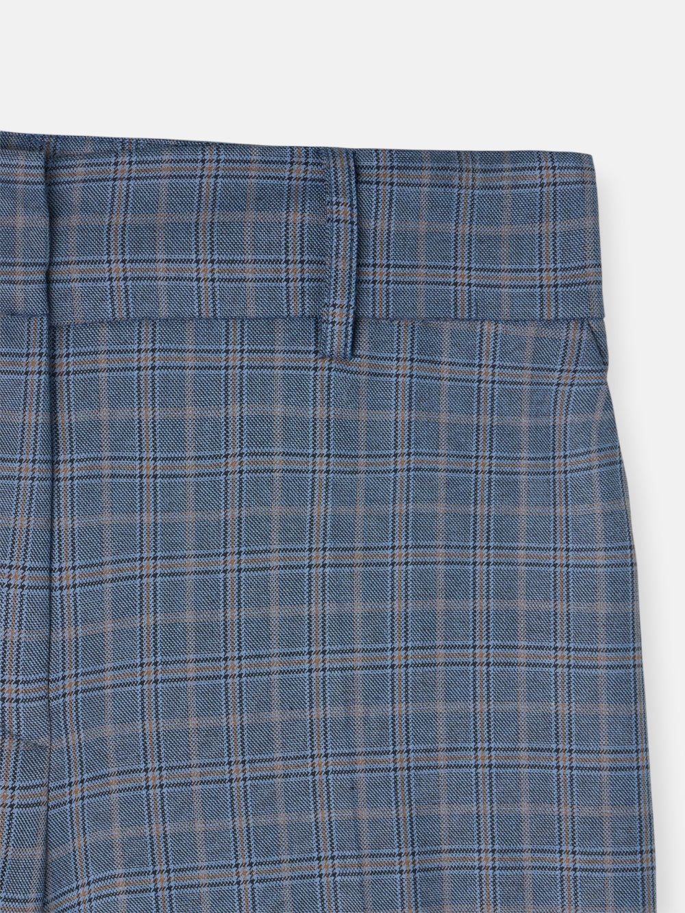 Pantalon vestir cuadros azules