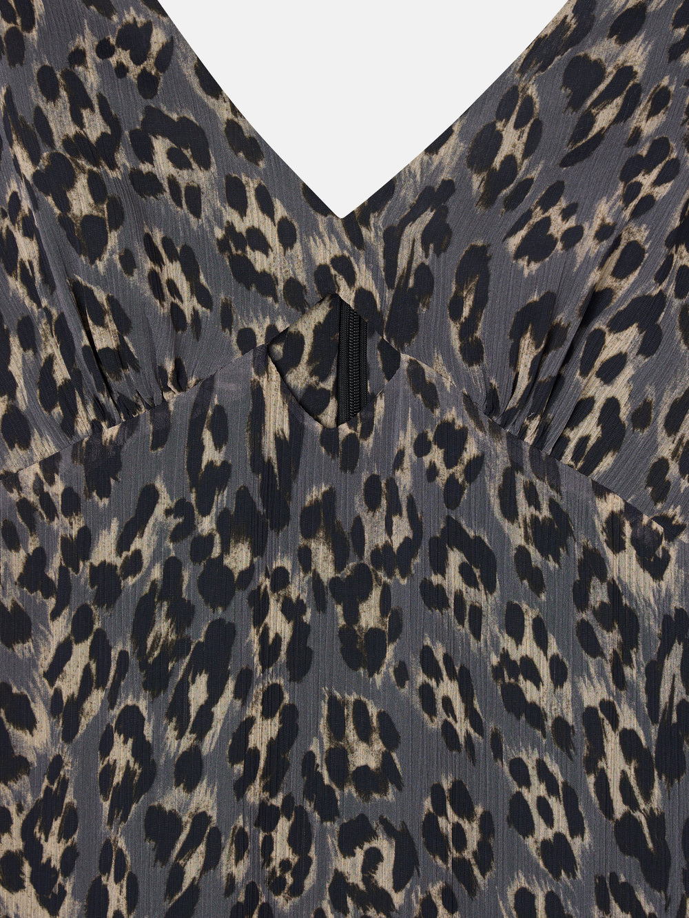 Vestido largo estampado animal print azules