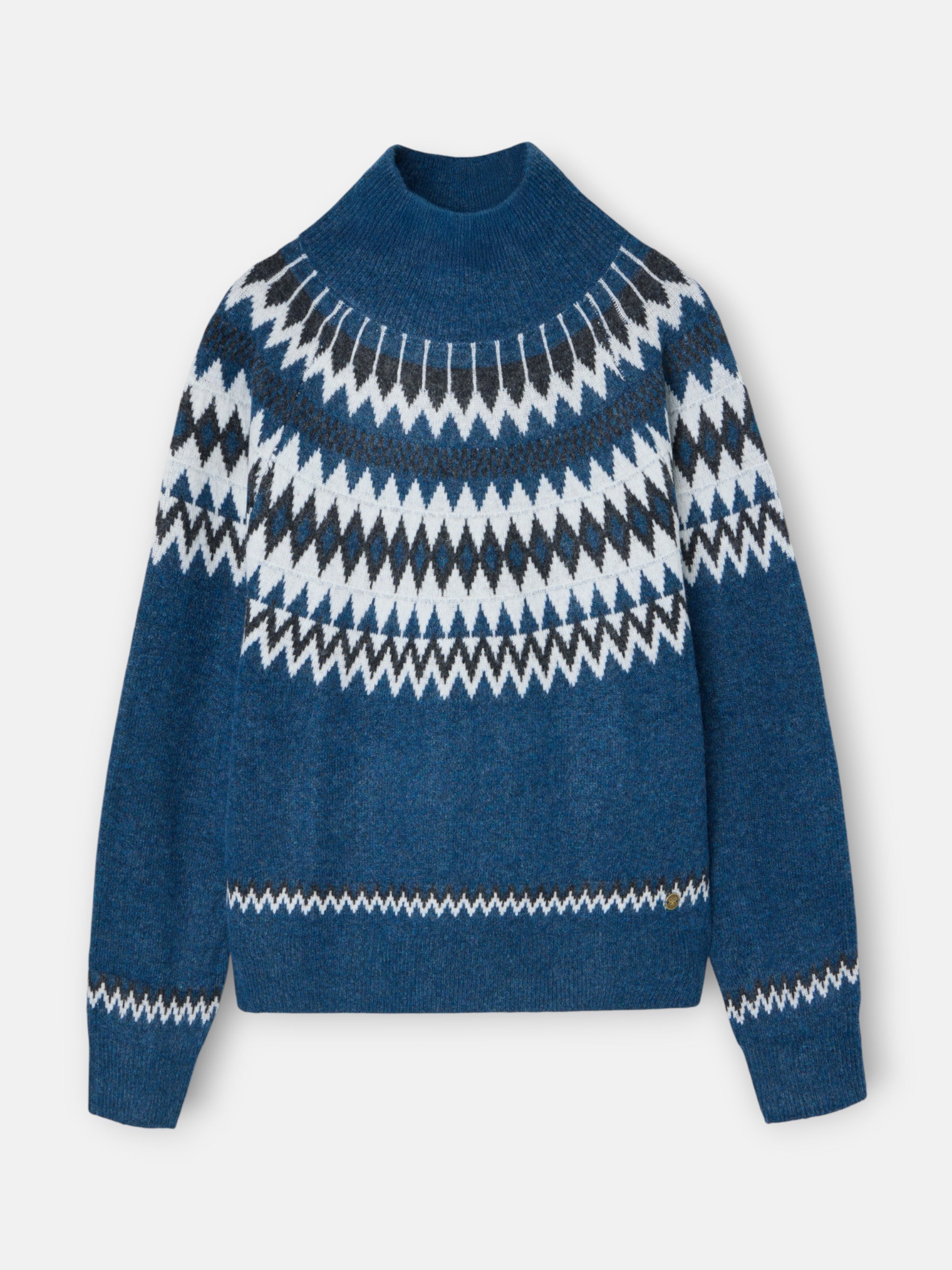 maillot jacquard bleu