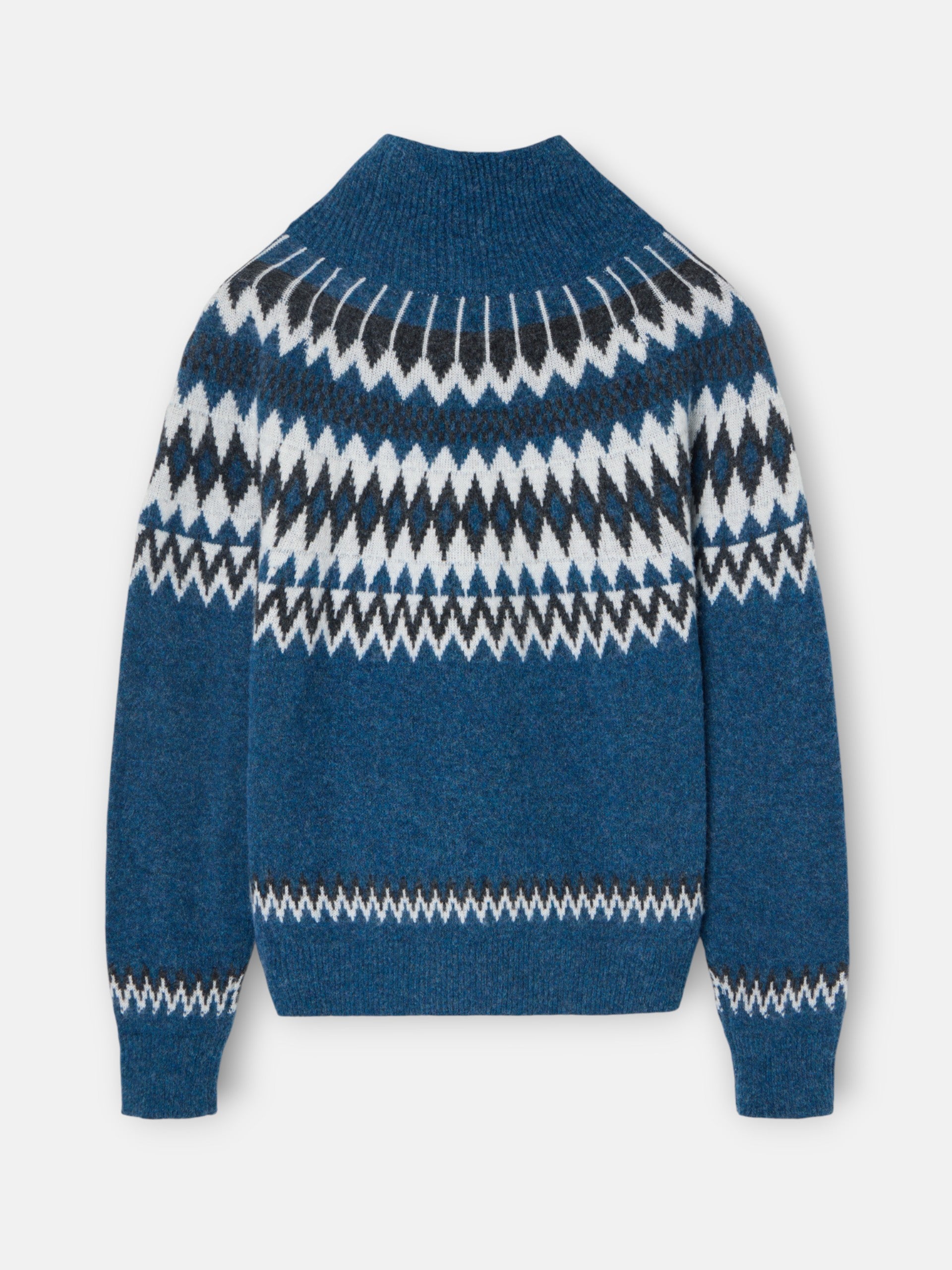 maillot jacquard bleu