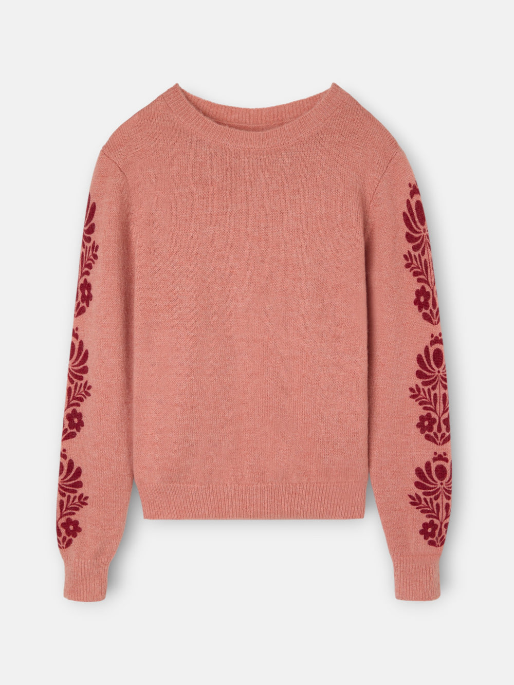 jersey rose à imprimé floral