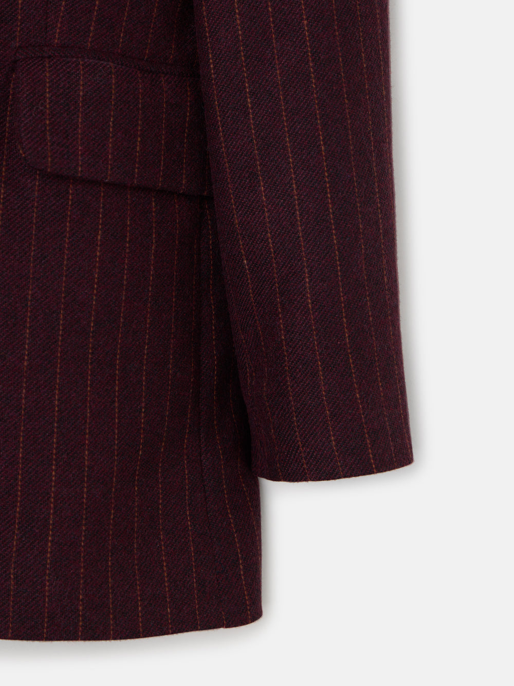 Blazer risca diplomática bordô