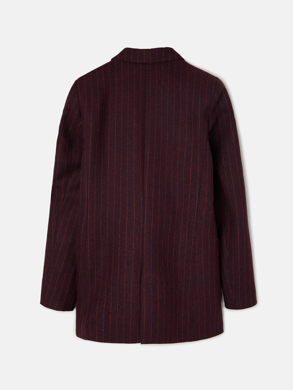 Blazer risca diplomática bordô