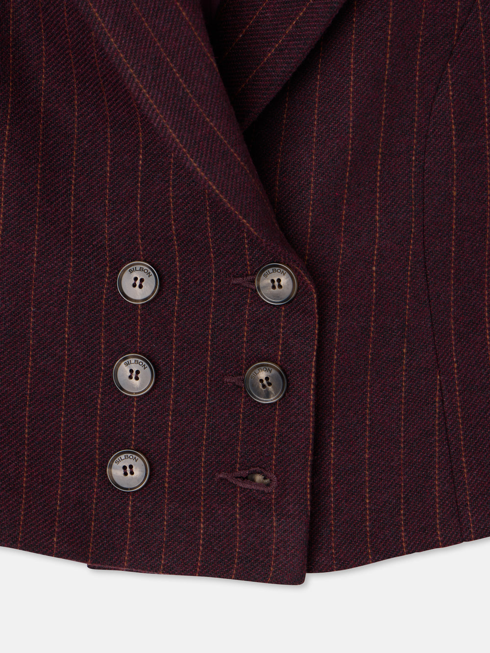 Chaleco raya diplomatica burdeos