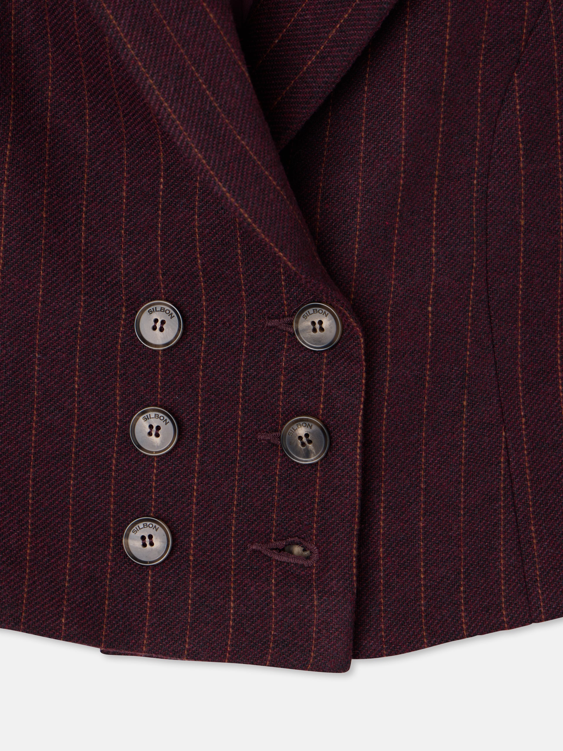 Chaleco raya diplomatica burdeos