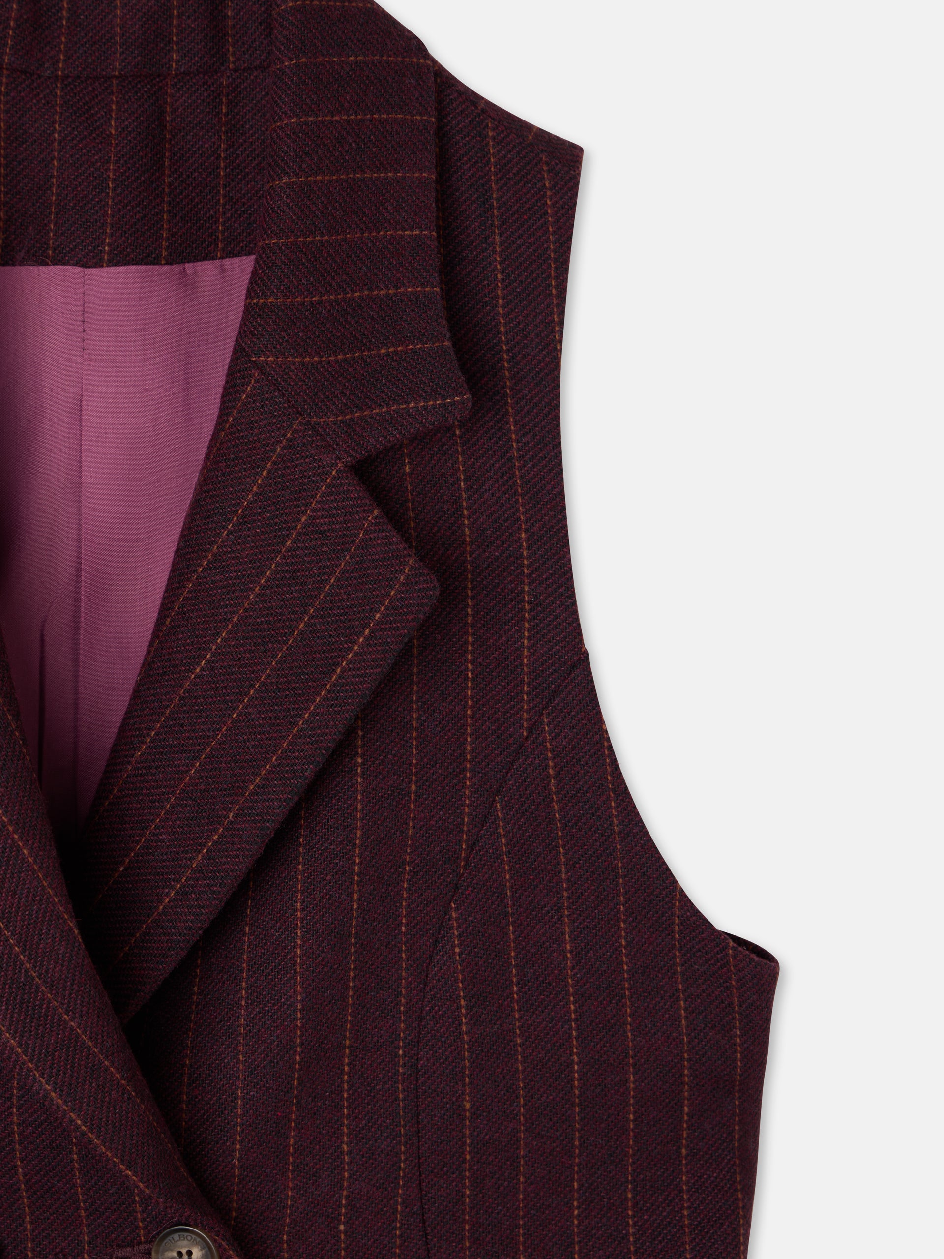 Chaleco raya diplomatica burdeos