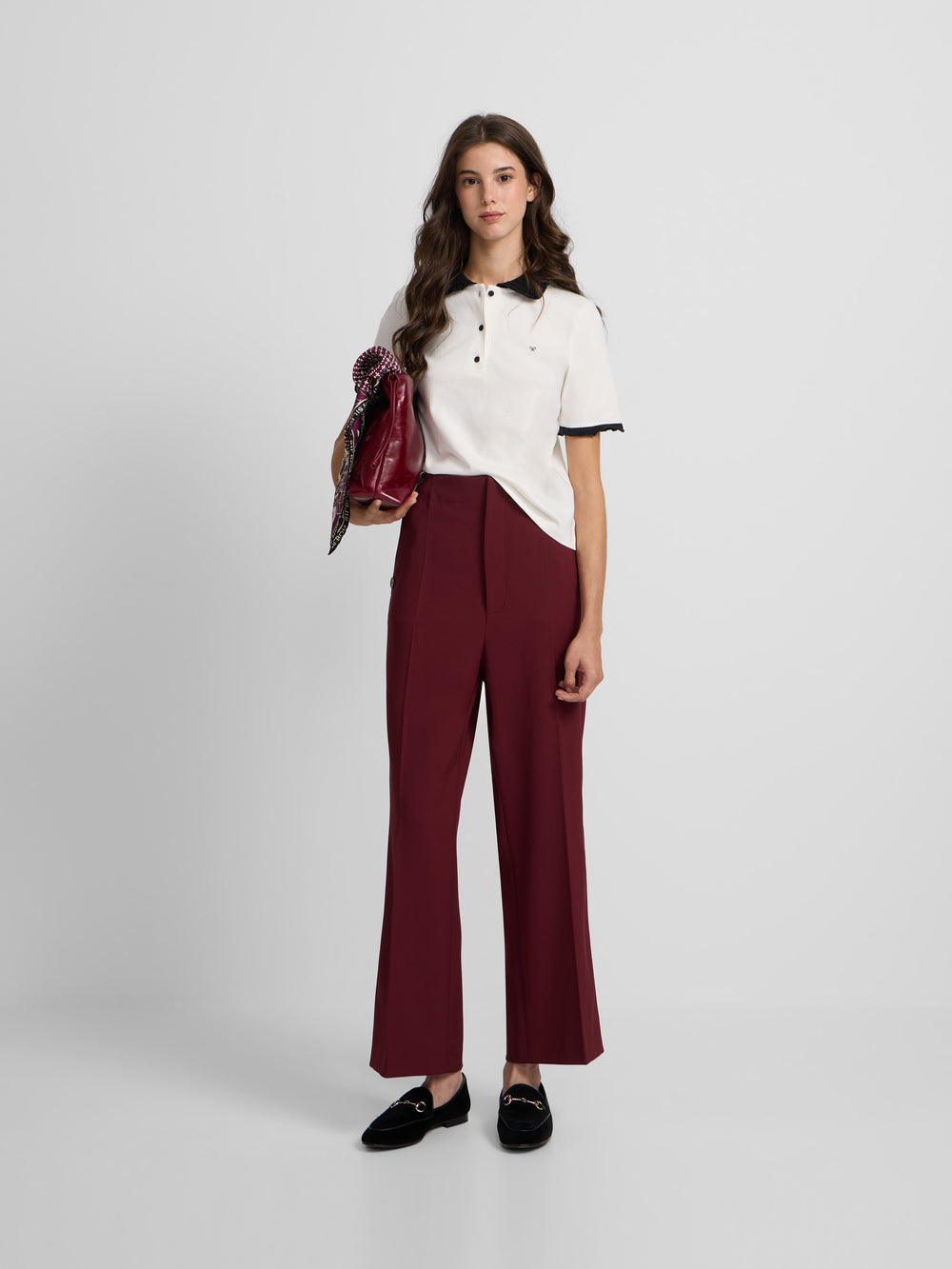 Pantalon de marin bordeaux