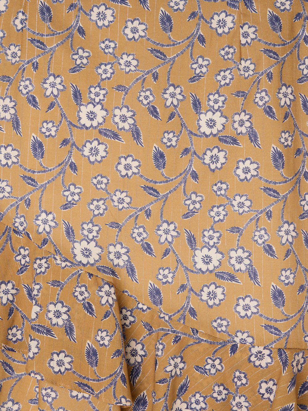 Falda mini estampado flores camel