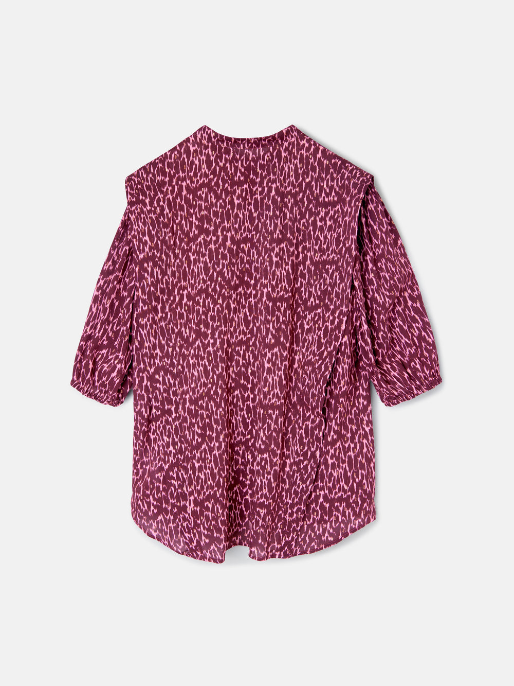 Blusa manga corta estampado lurex morados