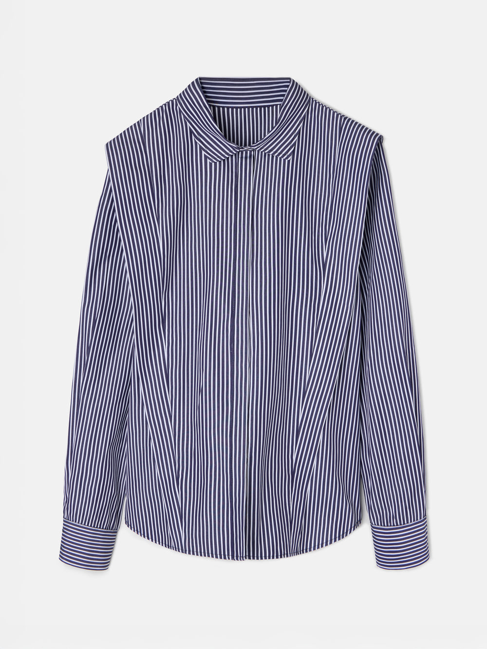 Camisa estructurada rayas marino