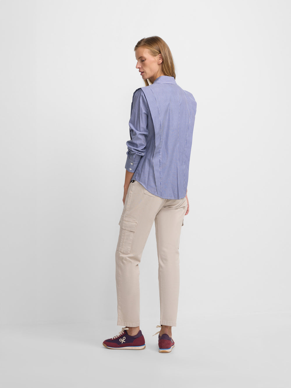 Camisa estructurada rayas marino