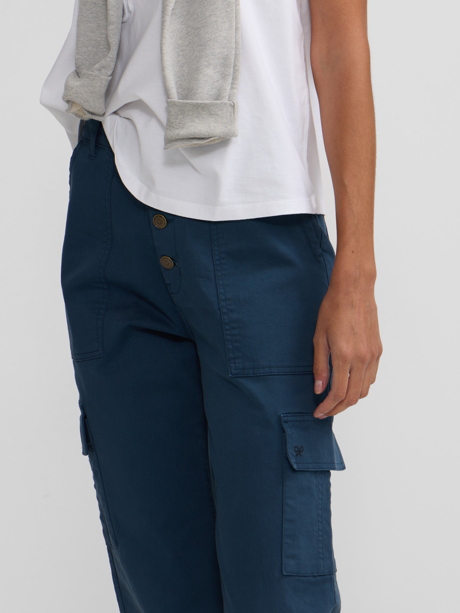 Pantalon cargo azul
