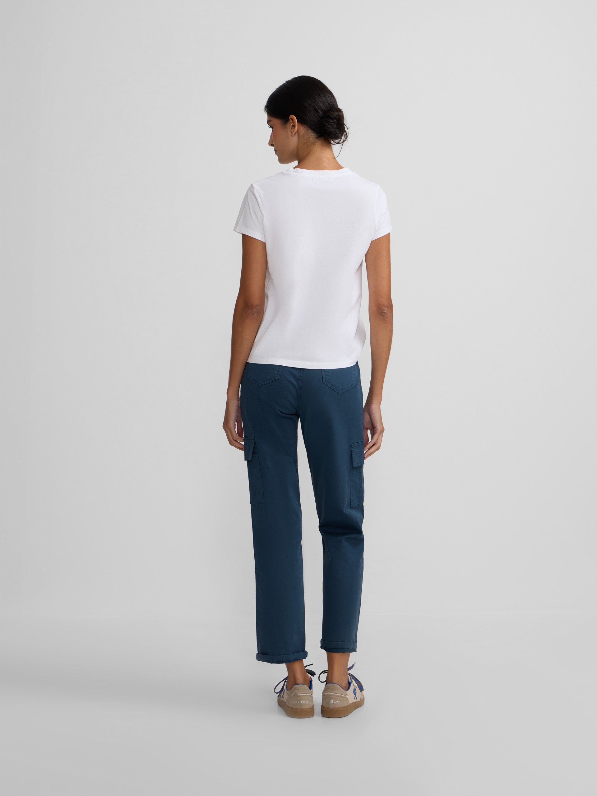 Pantalon cargo azul
