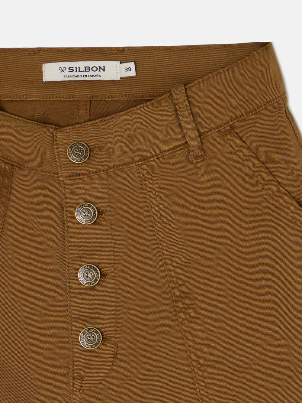 Pantalon cargo camel