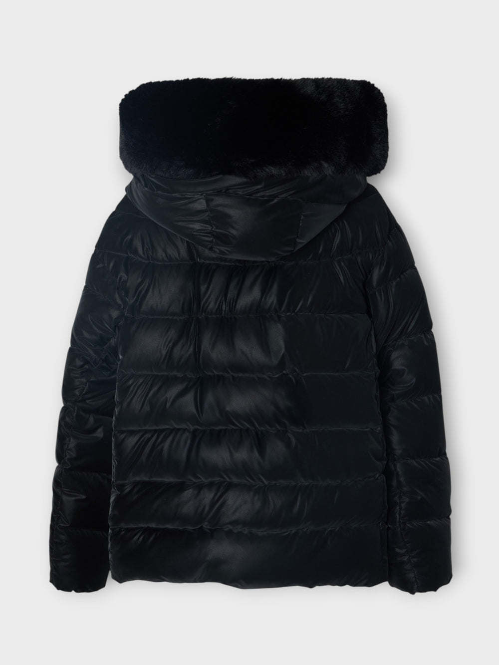 Parka corta acolchada negra