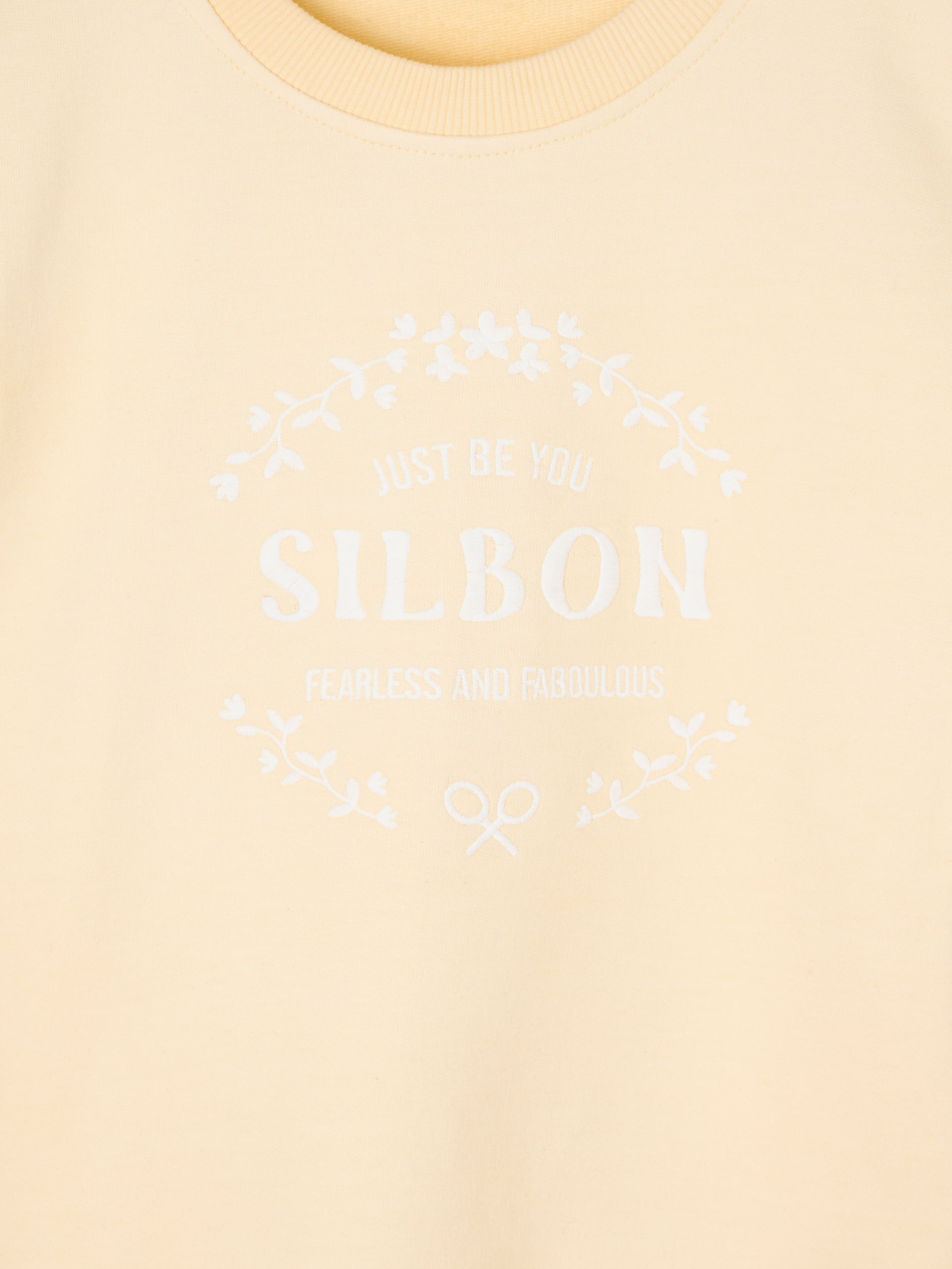 Sweatshirt mulher Silbon Be You amarela