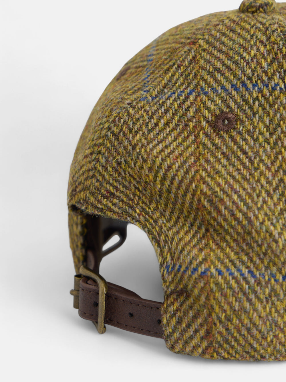 Women's green herringbone combination cap