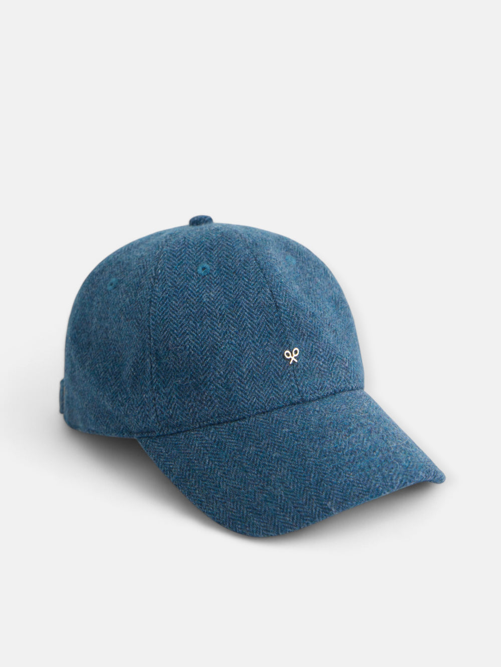 Blue herringbone women's cap