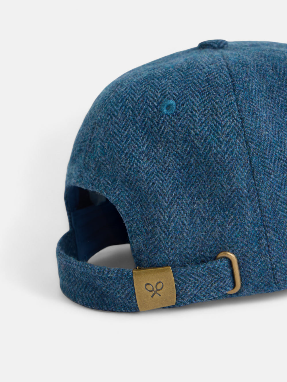 Blue herringbone women's cap