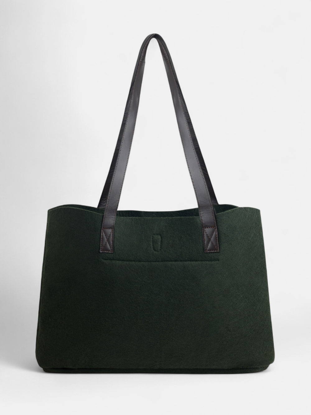 Bolso fieltro raqueta verde