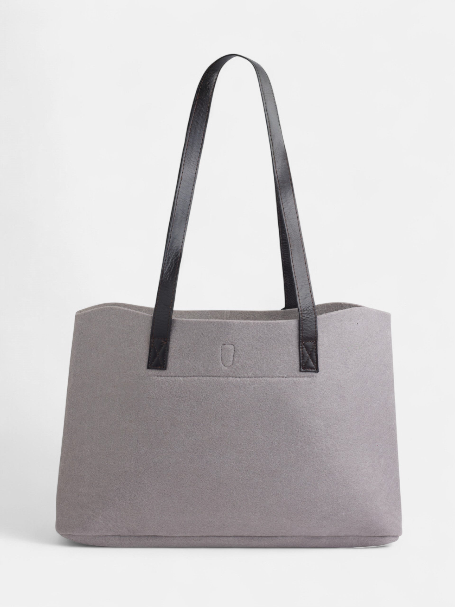Bolso fieltro raqueta gris