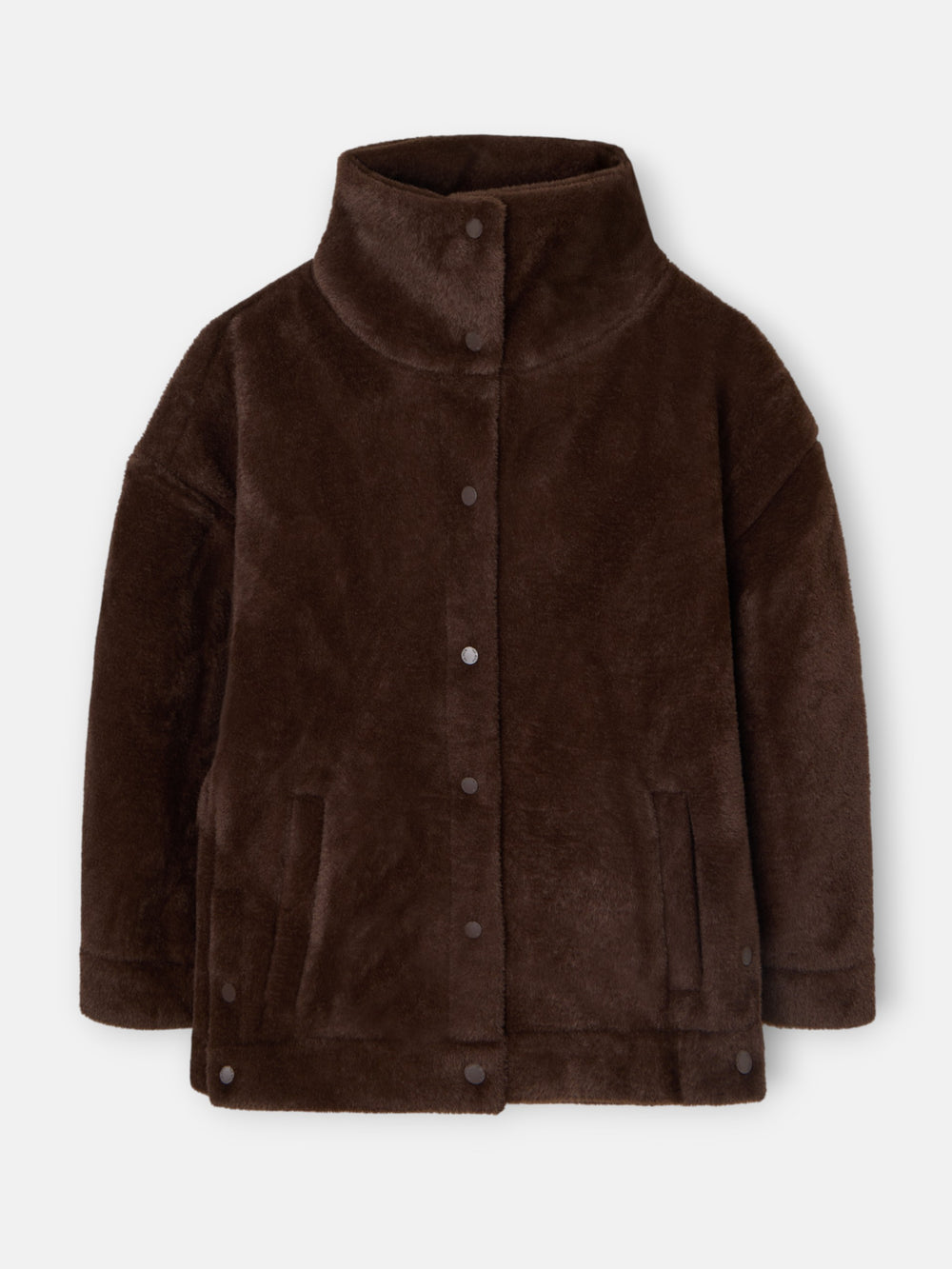 Chaqueta corta pelo marron