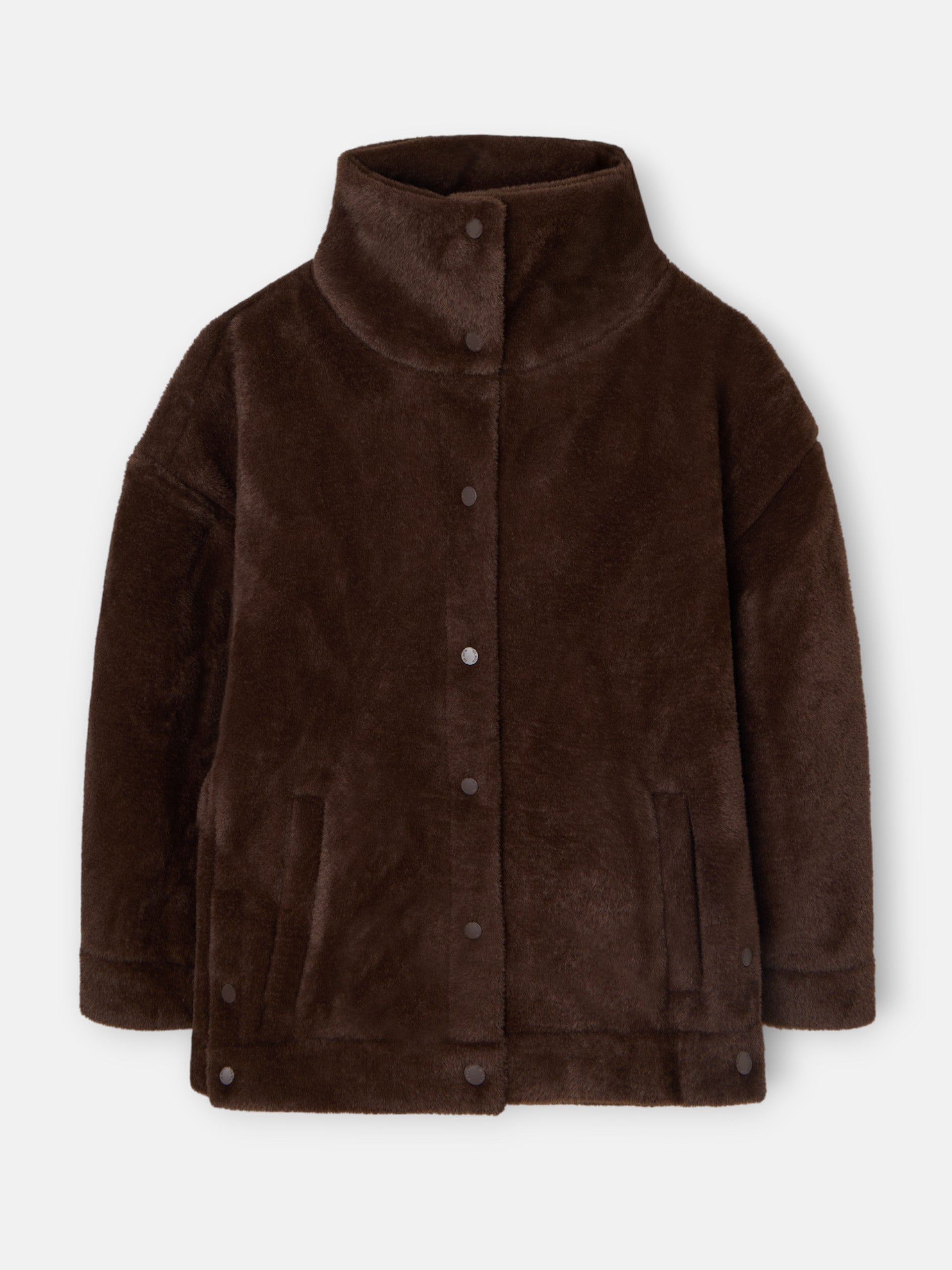 Chaqueta corta pelo marron