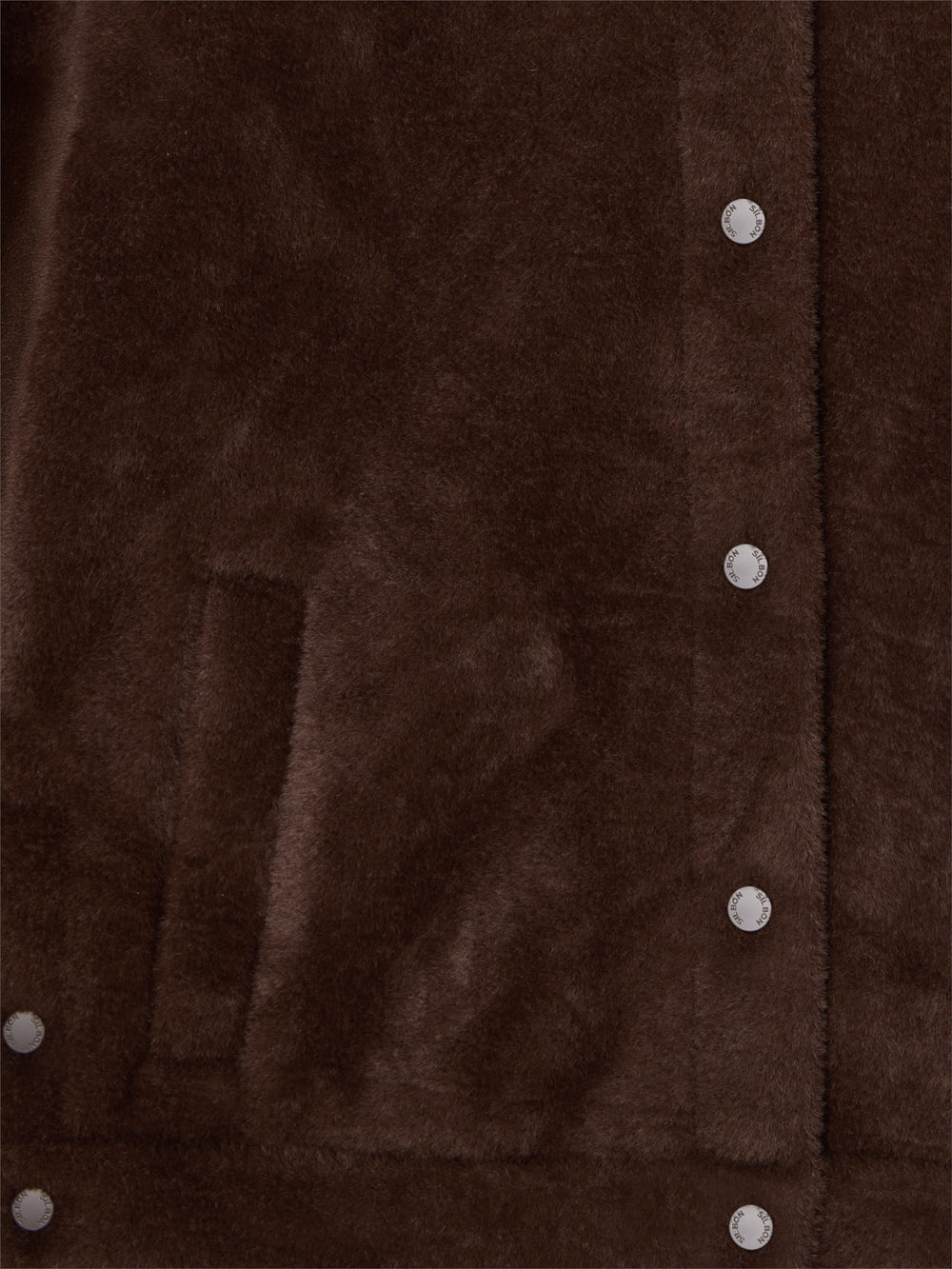 Chaqueta corta pelo marron