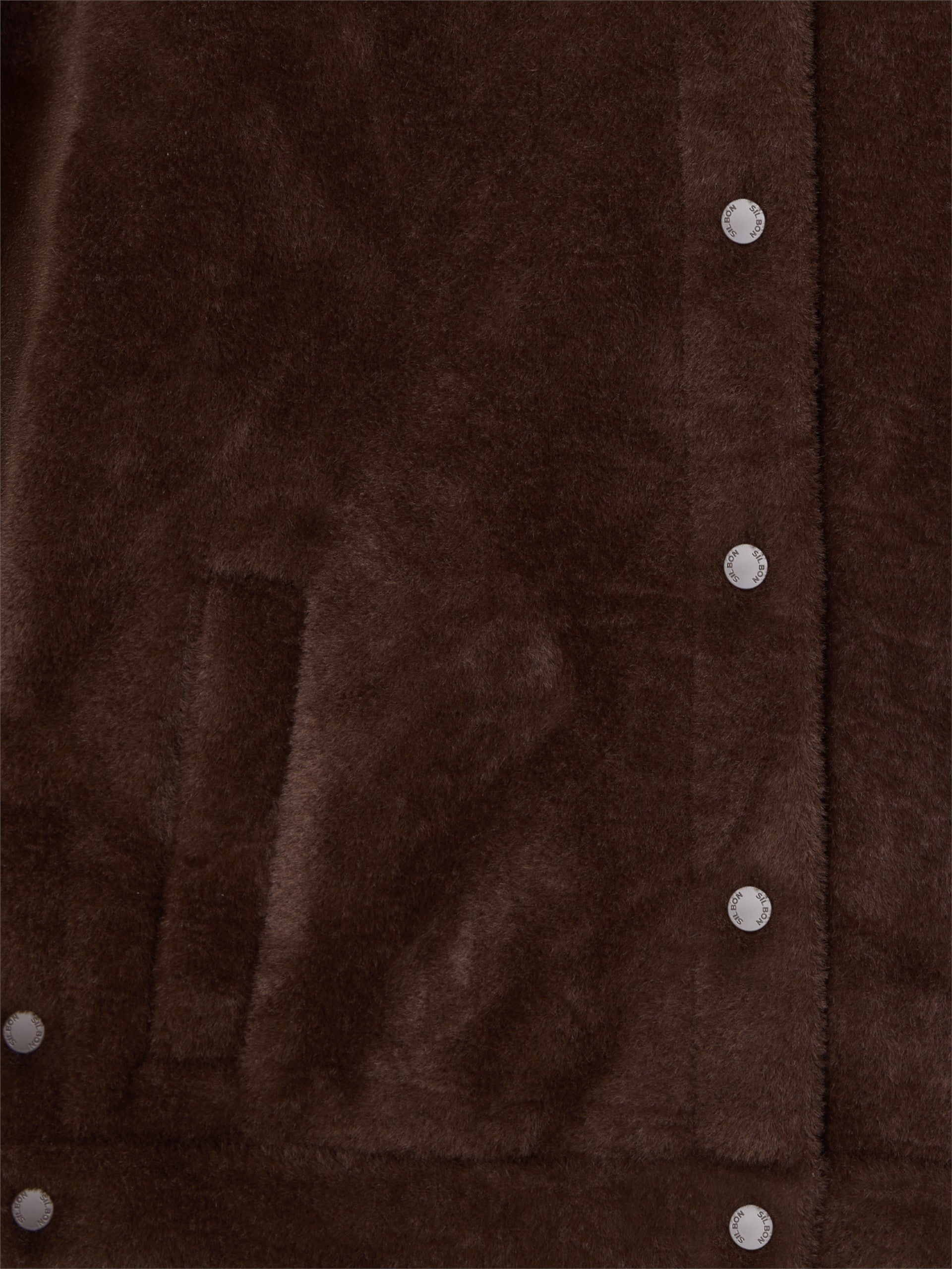 Chaqueta corta pelo marron