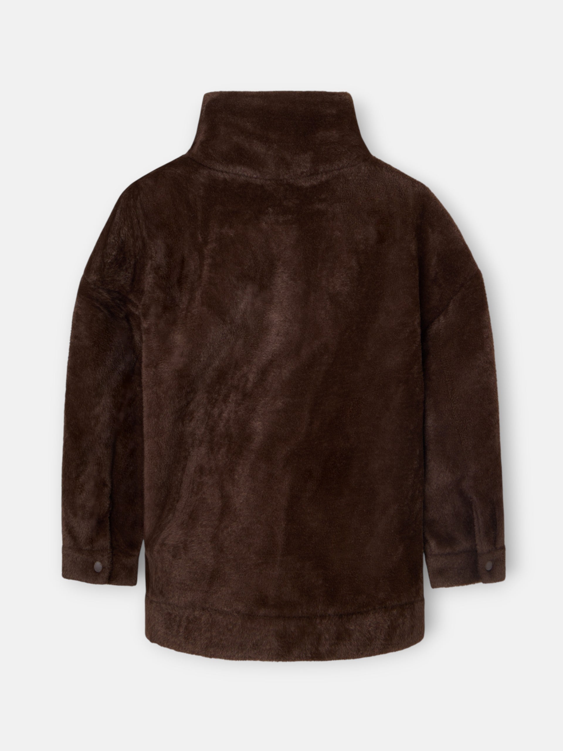 Chaqueta corta pelo marron