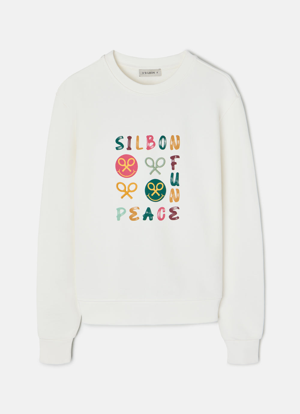 Sweat-shirt femme fun et paix crue