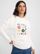 Sweatshirt mulher fun and peace cru