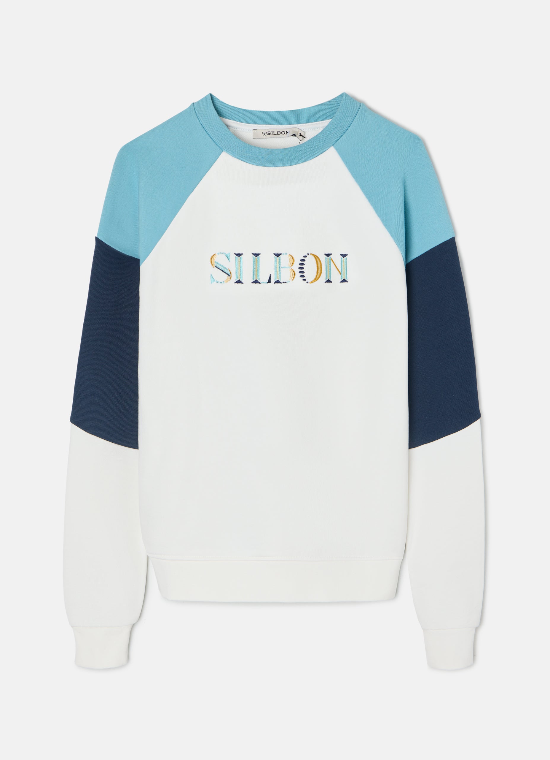 Sudadera woman letras colores azules