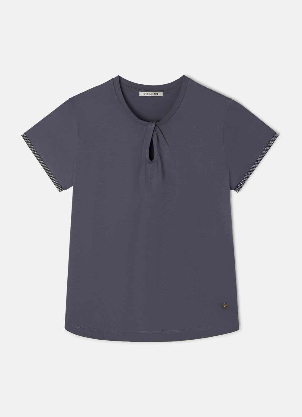 T-shirt mulher nó gola preta