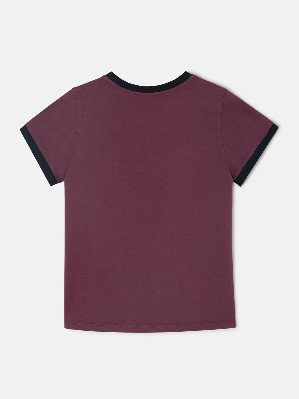 T-shirt bordeaux Silbon Varsity pour femme