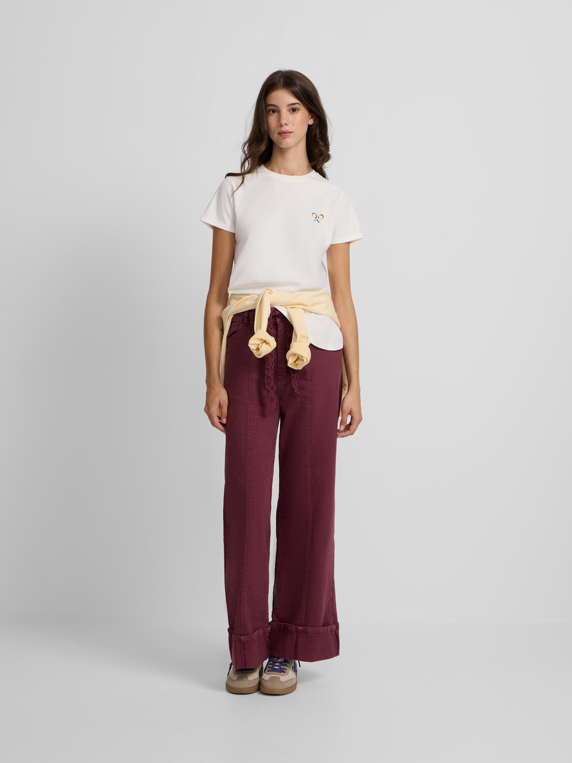 T-shirt femme briser la routine blanche