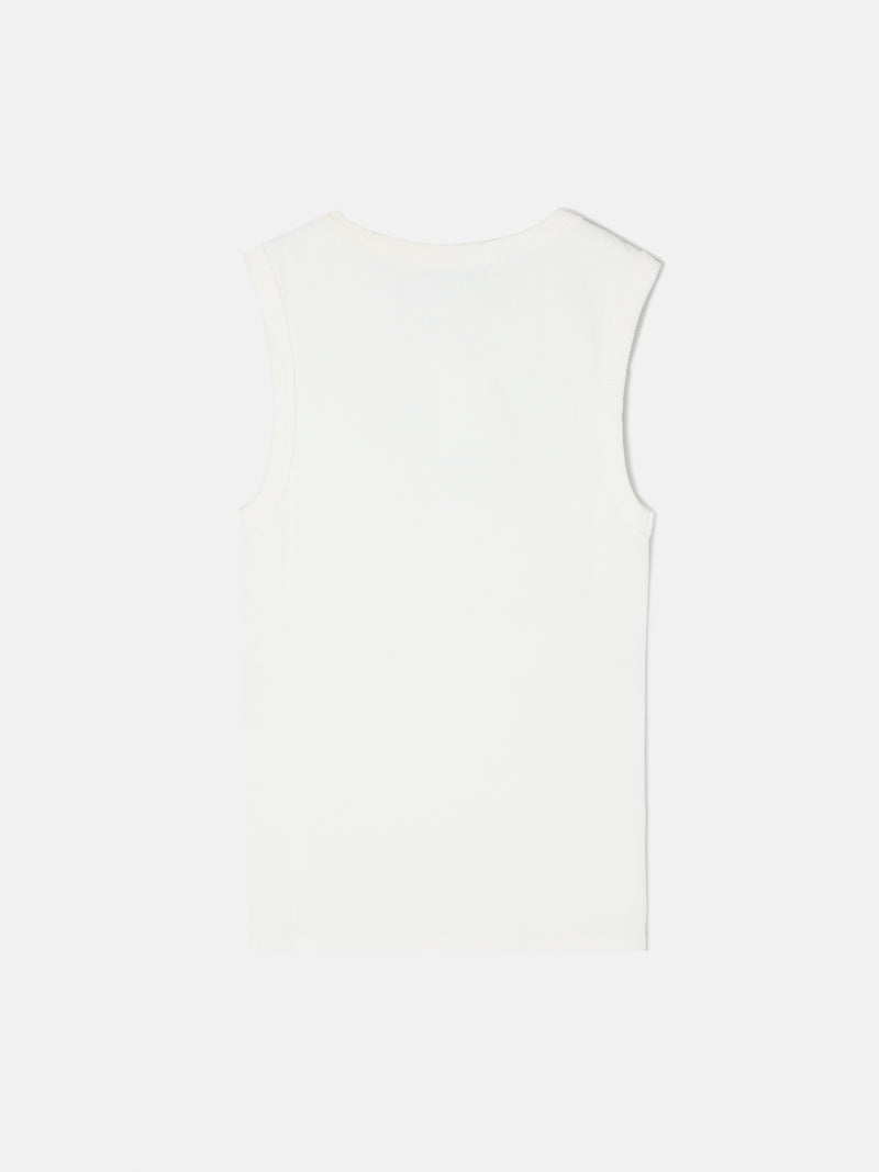 Camiseta woman tank top tachas blanca
