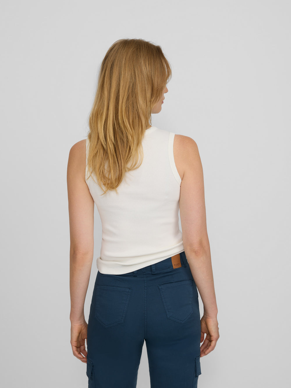 Débardeur femme blanc à clous