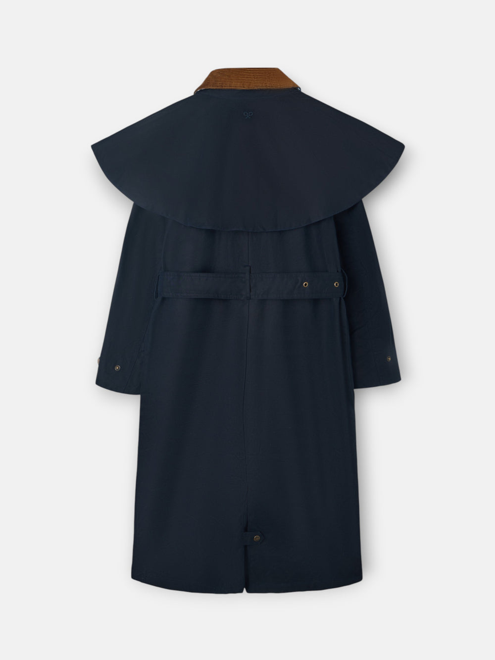 Parka larga encerada azul marino